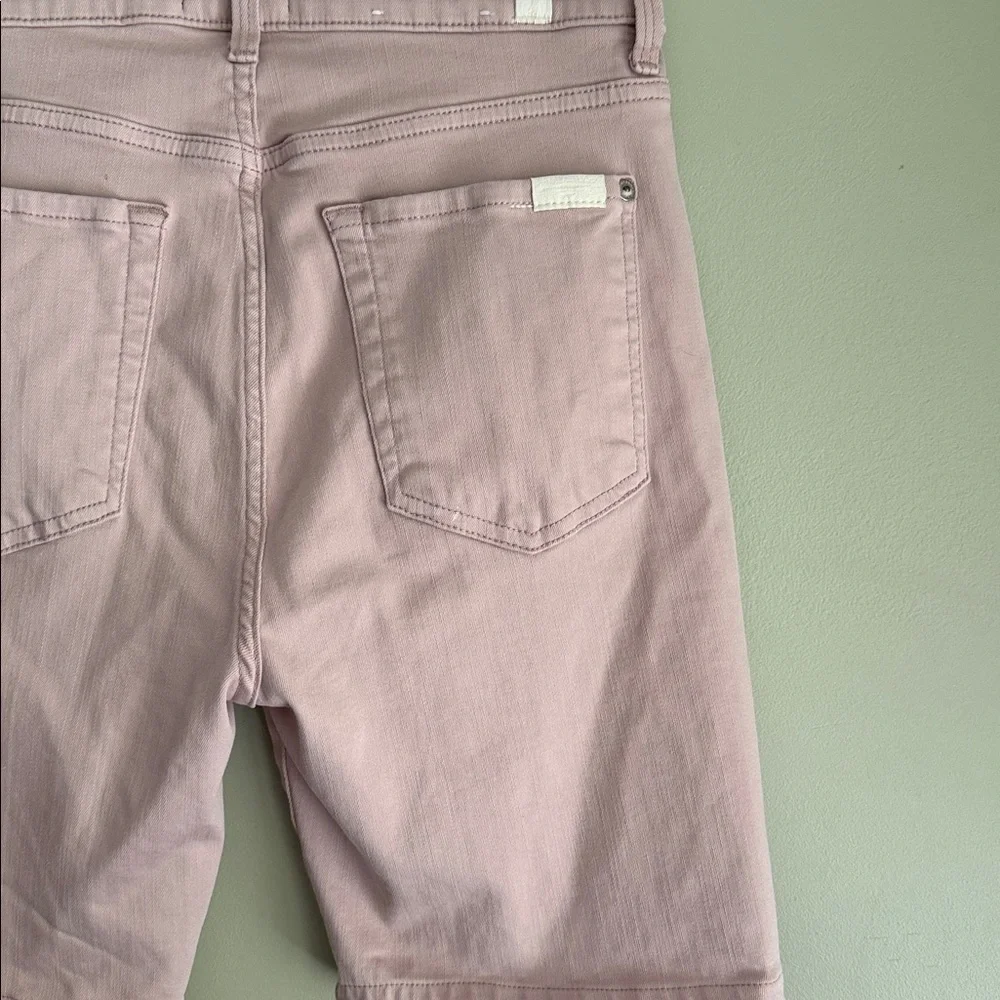 7 for all mankind High Waist denim shorts light mauve Read